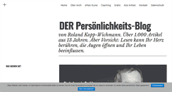 Desktop Screenshot of persoenlichkeits-blog.de