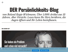 Tablet Screenshot of persoenlichkeits-blog.de